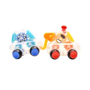 Zhansheng Cheap Price Eco-Friendly Abs Material Baby Early Educational Toys Small Clear Gear Car Toy Set