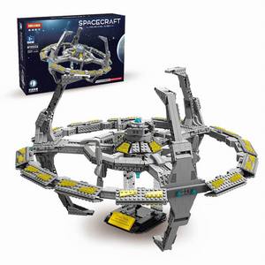 Deep Space 9 space station blocchi di costruzione per bambini giocattoli di esplorazione interstellare blocchi di costruzione di fantascienza volanti fai da te - Product Image 1