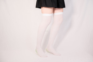 20-30 MMHg de <span class=keywords><strong>compresión</strong></span> hasta el muslo Spandex/<span class=keywords><strong>medias</strong></span> de punto de nylon de grado médico para venas varicosas con antiembolismo - Product Image 6