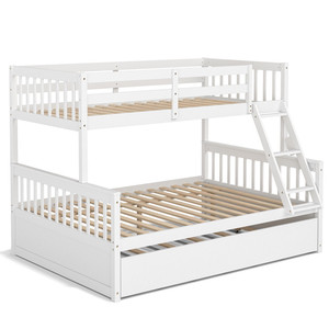 <span class=keywords><strong>Lit</strong></span> <span class=keywords><strong>superposé</strong></span> convertible sur mesure en bois de pin avec <span class=keywords><strong>lit</strong></span> <span class=keywords><strong>gigogne</strong></span> coulissant, <span class=keywords><strong>lit</strong></span> <span class=keywords><strong>gigogne</strong></span> double blanc - Product Image 3