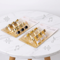 Classical Guitar String Nuts Metal One Pair Knob Guitar Tuning Accessories Blister Packaging Wholesale Musical Instruments