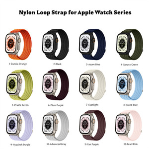 Bracelet en nylon pour Apple Watch Ultra 3 2 49 mm Série 11 10 46 mm 42 mm Bracelet sport pour Iwatch - Product Image 4
