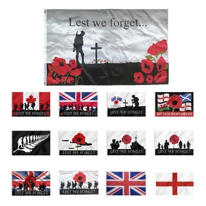 <span class=keywords><strong>Drapeau</strong></span> anglais imprimé 3x5 pieds, <span class=keywords><strong>croix</strong></span> rouge de Saint-Georges, en polyester blanc - Product Image 6