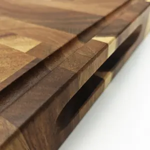 大型リバーシブル多目的厚アカシア木材まな板