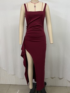 Nouvelle Robe de Soirée Sexy pour Femme 2026 - Robe Longue Élégante <span class=keywords><strong>Dos</strong></span> <span class=keywords><strong>Nu</strong></span> avec Fente Haute, Robe de Soirée d'Été Sophistiquée à Bretelles Fines - Product Image 3