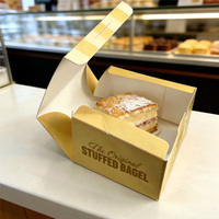Boîtes à gâteaux personnalisées en papier, boîtes à pâtisserie en carton blanc, emballage en vrac, commande en gros, contenants en papier universels à deux coins collés