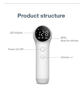 Moniteur cardiaque fœtal numérique LED de haute qualité à <span class=keywords><strong>prix</strong></span> d'usine, détecteur de rythme cardiaque prénatal haute précision pour usage domestique - Product Image 2