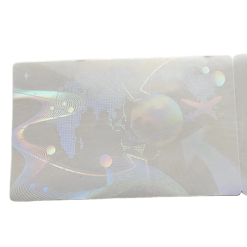 Autocollant de sécurité avec incrustation d'hologramme personnalisé pour cartes d'identité Badge d'identification d'authenticité Autocollant anti-contrefaçon de peau sécurisée