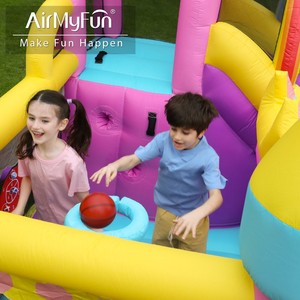 Easy-to-install Children's Oxford Fabric Inflatable <strong>Toy</strong> Small Bounce House Inflatable Castle with a Slide, Suitable for Families - Product Image 6