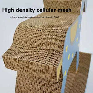 Balade en intérieur sur du papier en carton réutilisable et durable en forme de cheval griffoir pour chat produits pour chat jouets - Product Image 5