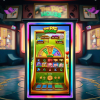 Panel Layar Sentuh Kapasitif 32 Inci, Monitor Vertikal untuk Mesin Game Skill, Layar Lengkung Kios, Monitor Layar Sentuh untuk Permainan