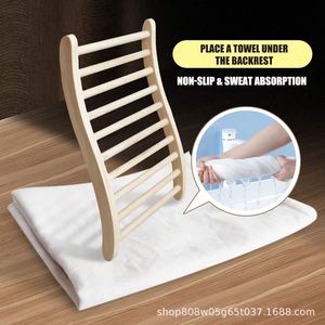 Lingyue Wooden <b>Sauna</b> Backrest Pine Natural Color Scandinavian Design S Shape Curve Support For <b>Sauna</b> <b>Room</b> - Product Image 4