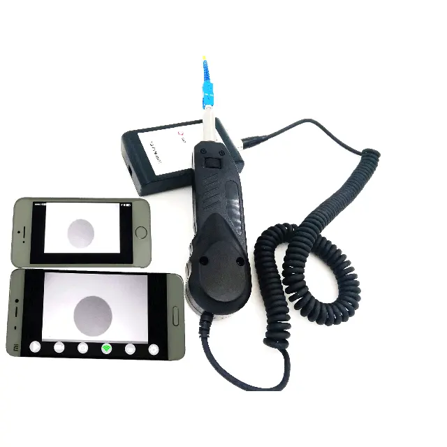 Fiber Inspection Probe Microscope 400 Magnification Fiber Optic Inspection Probe FVM100 with WIFI Converter