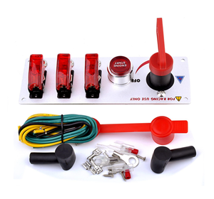 Panneau de commutateur d'allumage de voiture de course 12V avec bouton poussoir de moteur commutateurs de démarrage d'allumage pour voiture de course Sport camion de RV compétitif - Product Image 4