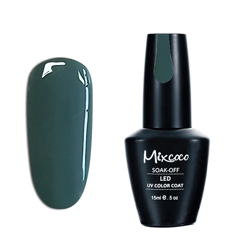 Mixcoco Black Bottle And 216 Colors Color Private Label Gel Nail Polish Nail Polish Colour UV Gel