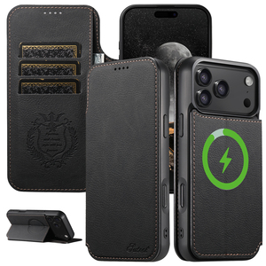 Applicable 17/<span class=keywords><strong>Pro</strong></span>/<span class=keywords><strong>Max</strong></span>/Air Phone Case Business Luxury Clamshell Magnetic Suction Wireless Charger - Product Image 1