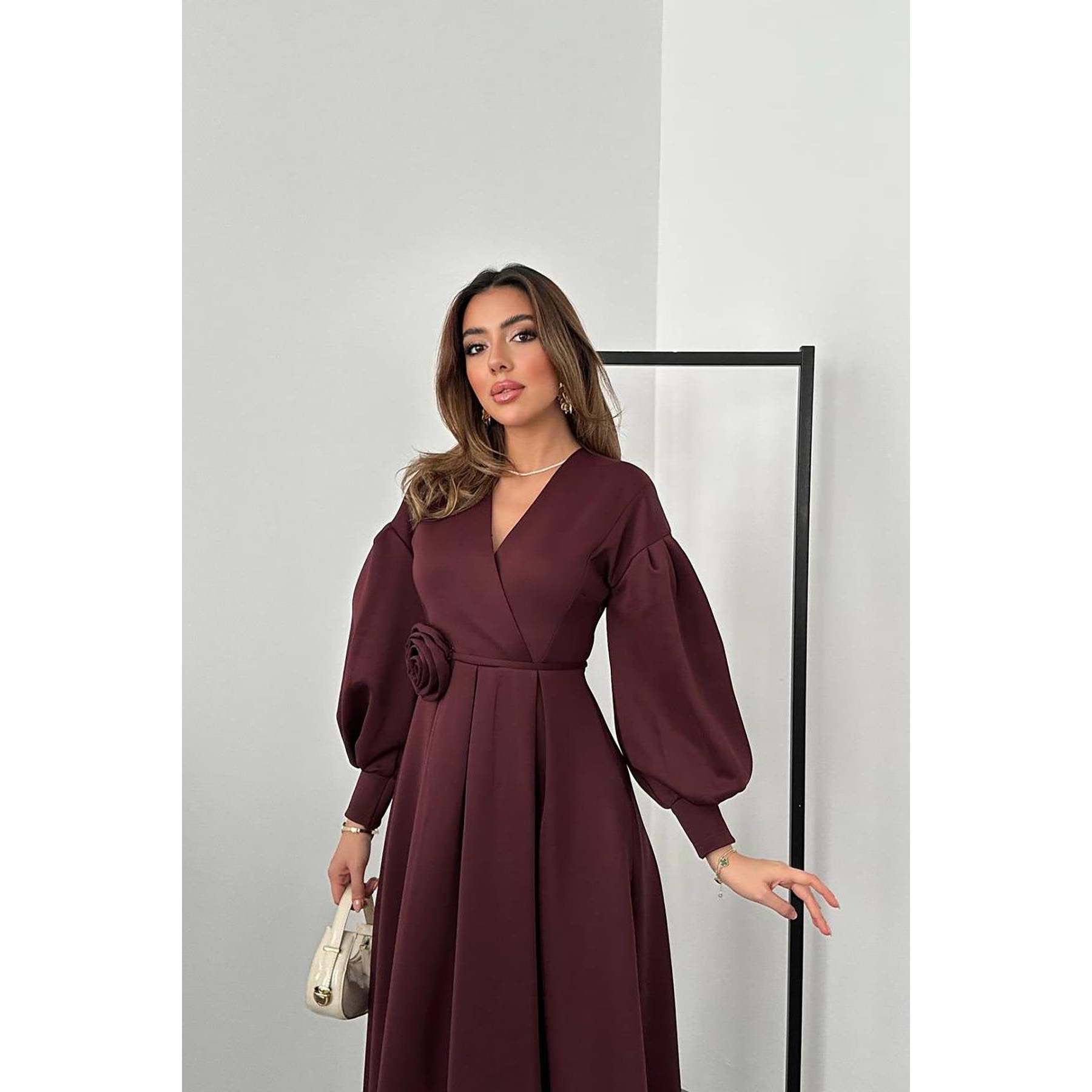 a line scoop neck tea length dresses Scoop Neck Tea-Length A-Line Mother of the Bride Princess Dress