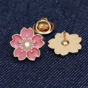 Alfileres de solapa de metal esmaltado con diseño de flor, imitación antigua, personalizados al por mayor - Lindos pines duros y blandos - Product Image 6