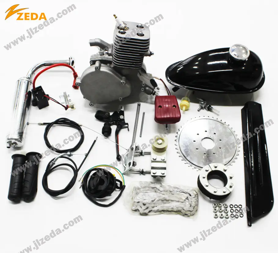 Sepeda Bertenaga Gas 100cc Kit Mesin Sepeda/Motores De Gasolina untuk Moto/Kit Motor Bicicleta ZEDA100 Set Sepeda Bermotor