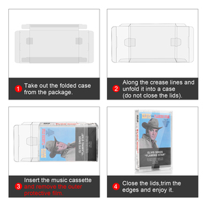Estuche <span class=keywords><strong>de</strong></span> almacenamiento <span class=keywords><strong>de</strong></span> plástico PET transparente para Music Audio Cassette Famicom Genesis Cartuchos <span class=keywords><strong>de</strong></span> tarjetas <span class=keywords><strong>de</strong></span> juego-Caja <span class=keywords><strong>de</strong></span> exhibición protectora - Product Image 4