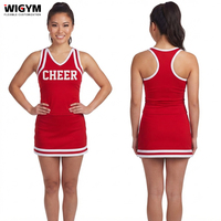 Uniformes de cheerleading sans manches personnalisés, design par transfert thermique, séchage rapide, pour équipes jeunes, usine OEM, faible MOQ, échantillon gratuit, livraison en 7 jours