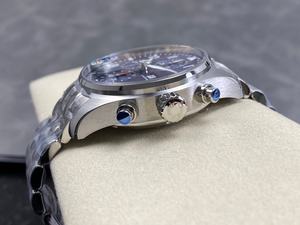 Montre mécanique de luxe de qualité supérieure 41 mm APS Factory Cal. Montre de pilote multifonctionnelle Chrono bleue 69385 Movement IW388102 - Product Image 6