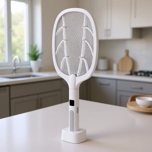 Matamoscas Eléctrico Inteligente con Batería de 1500 mAh, Pantalla Digital, Portátil, Control de Plagas, Uso en Interiores del Hogar - Product Image 2
