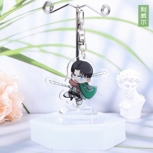 Portachiavi in Acrilico a Doppio Strato con Design Cartoon di Attack on Titan, Artigianato in Plastica, Vendita all'Ingrosso - Product Image 2