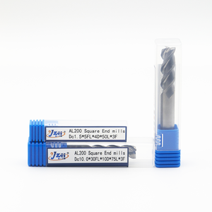ZII CNC 3-Flute Square <strong>End</strong> Tin-Coated Milling Cutter Customized OEM/ODM Support <strong>for</strong> Aluminum - Product Image 6