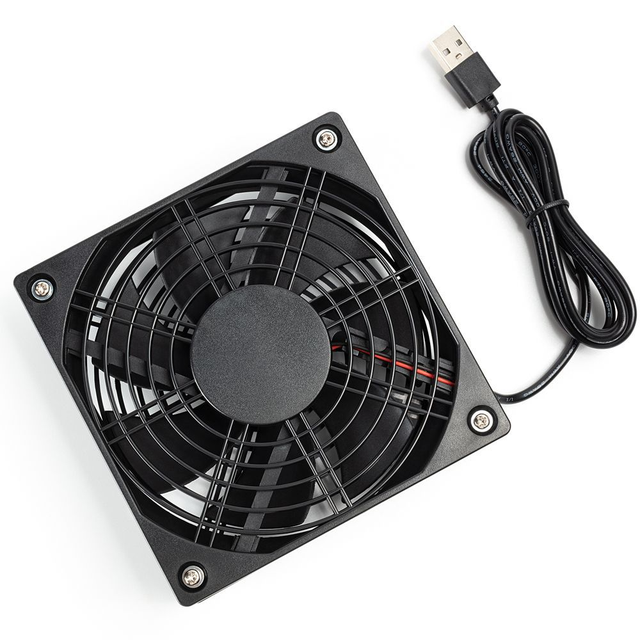 5V USB Chassis Cooling Fan 120mm Wireless Router Box Optical Cat Set Top Box Computer Mute Radiator