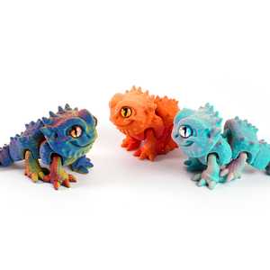 Vashine 3D stampa PLA Friendly materiali barbuto drago giocattolo colorato di cristallo flessibile decorazione animale figura per i bambini - Product Image 2
