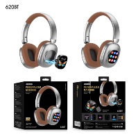 Headphone Over Ear 620BT Pesanan Grosir, Layar Digital, Ramah Perjalanan, Fungsi Lengkap, Layar Sentuh Magnetik Cerdas
