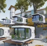 Maison personnalisée Friendly House moderne préfabriquée de luxe avec un prix compétitif Space Capsule House