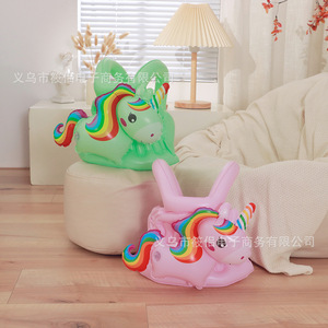 Chaleco de Natación Inflable para Niños, Diseño de Unicornio Arcoíris, Ayuda de Flotabilidad para Niños, Uso en Piscina - Product Image 2