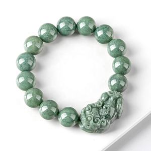 Pulsera de Jadeíta Natural Genuina Pixiu, Diseño Original, para Hombre y Mujer, Venta al por Mayor, SL37 - Product Image 3