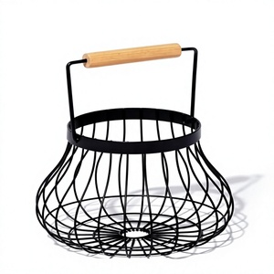Cesta de Alambre Metálica para Frutas, Cesta de Almacenamiento de Alambre para Encimera, Cocina, Sala de Estar, Organización del Hogar - Product Image 2