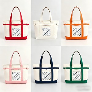 Bolso tote de lona personalizado con hebilla dorada, para proyectos de bordado, costura, punto de cruz y punto de aguja, con kit de autoacabado - Product Image 2