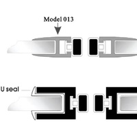 Jinsu - Sello Hermético Transparente de EVA, Resistente al Polvo, Insectos y Sonido, Accesorios para Puertas y Ventanas de Ducha, Compatible con Aluminio y Plástico