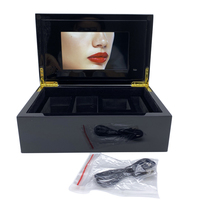 Boîte de brochures vidéo IPS/TFT en bois de 7 pouces avec écran lcd, haute qualité
