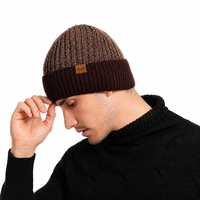 Gorro de punto térmico de doble capa Simple para hombre ZG, gorro de invierno con logotipo personalizado