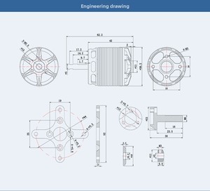 3D 20-30E กลางแจ้งแกนยาว AS2820 T-MOTOR F3A ออกกำลังโมเดลเครื่องร่อน - Product Image 5
