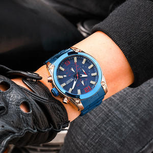 ساعة يد ذكية من ماركة ميجير كوارتز للرجال الموردين بسوار من الفولاذ المقاوم للصدأ ساعة يد كرونوغراف مضيئة بسعر المصنع متوفر - Product Image 3