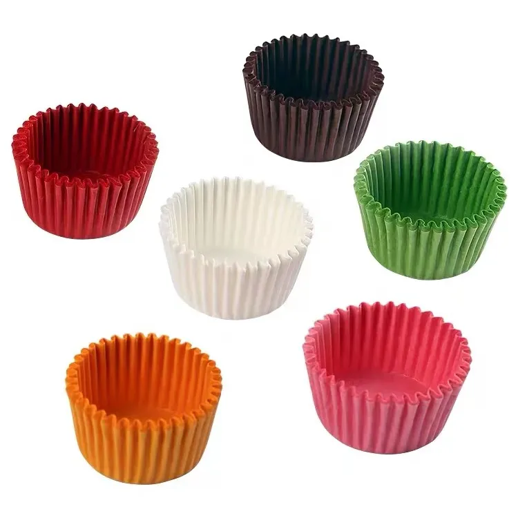 Tùy chỉnh màu sắc cupcake đệm Baking cup khuôn