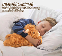 OEM ODM Personnalisé Animaux en peluche lestés Highland Cow, utilisables comme coussin chauffant en peluche apaisant et chauffable par micro-ondes