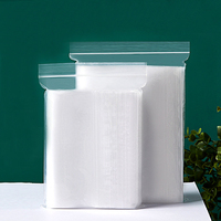Bolsa de Plástico Transparente con Cierre Hermético, Reciclable y Resistente al Agua, para Almacenamiento de Frutos Secos, Autoadhesiva, de Polietileno