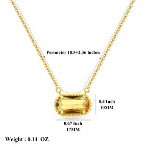 Collier Pendentif Géométrique Personnalisé en Gros avec 12 Pierres de Naissance, Bijou Délicat en Cristal Durable pour Femmes et Filles, Anniversaire - Product Image 3