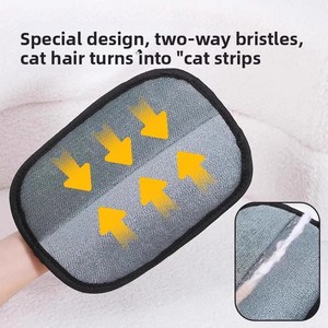 Guantes multifuncionales para eliminar el pelo de mascotas, cepillo estático, limpiador de pelo pegajoso para gatos y perros, aplicación de plástico - Product Image 3