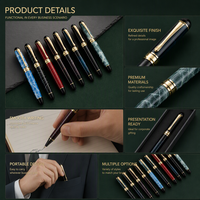 Stylo à bille et gel avec logo personnalisé de cadeau publicitaire haut de gamme avec largeur d'écriture de 0.5mm pour adultes et professionnels