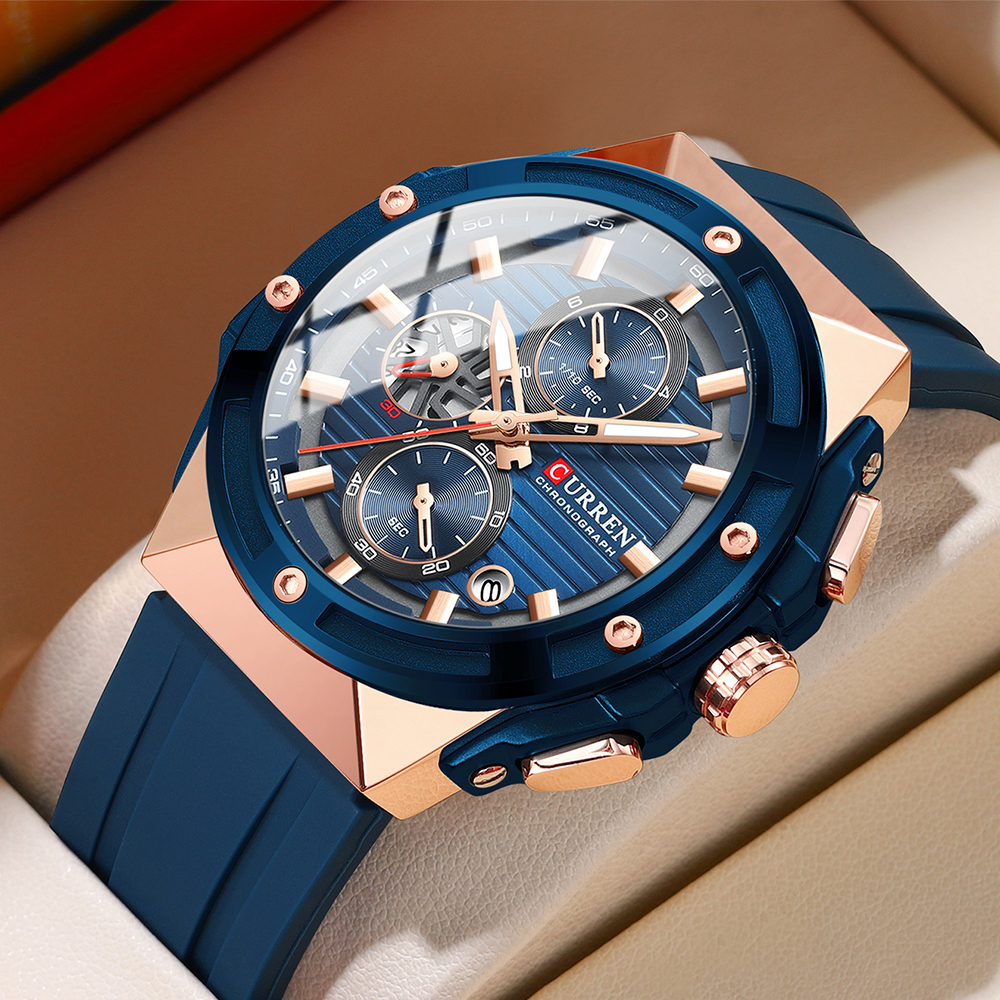CURREN 8462 Luxury Quartz Men's Watch - Multifunctional Timing