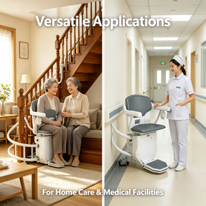 <span class=keywords><strong>Silla</strong></span> Salvaescaleras Eléctrica Plegable <span class=keywords><strong>con</strong></span> Batería, Motorizada, para Uso Hospitalario y Doméstico, Asistencia para Personas Mayores - Product Image 6